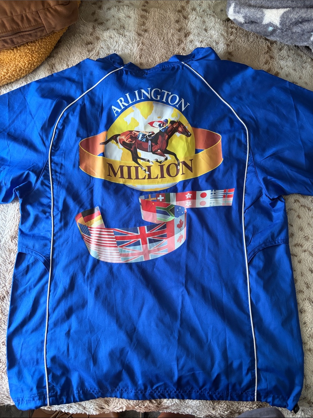 Rawlings Royal Blue Arlington Million Racing Back-Print Shirt